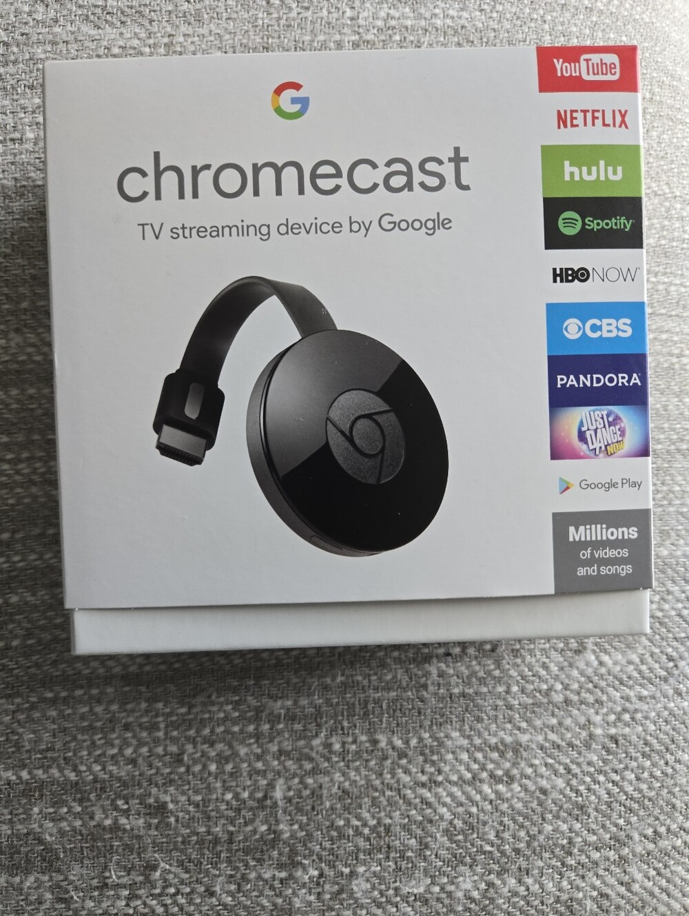 google White Accessory Box with Barcode Label